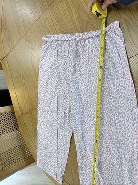 Ladies Pink Leopard Print Lounge Pants